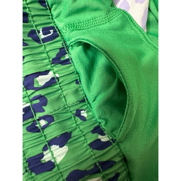 All In Motion XS Green Blue Leopard Print Active Lined Shorts - Picture 4 of 10